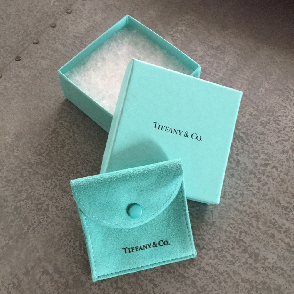 Authentic Tiffany gift satchel and box